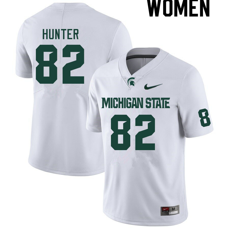 Women #82 Nick Hunter Michigan State Spartans College Football Jerseys Sale-White